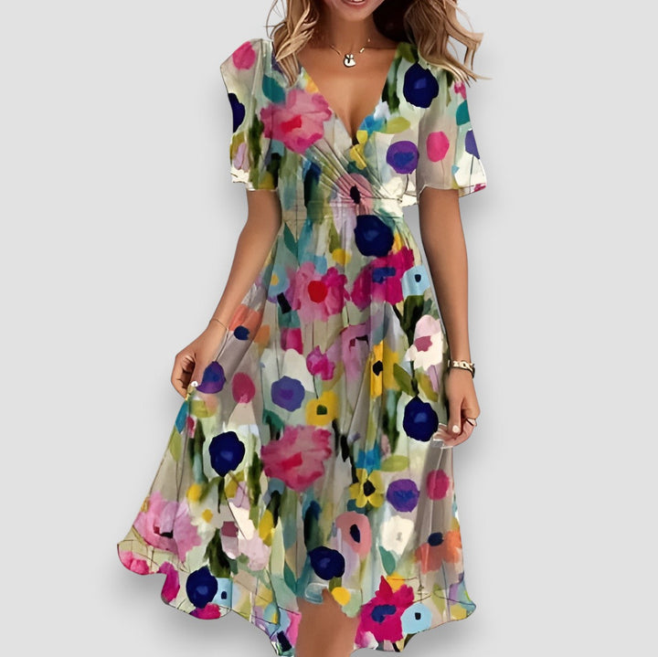 Cristiana | Vestido de festa estampado