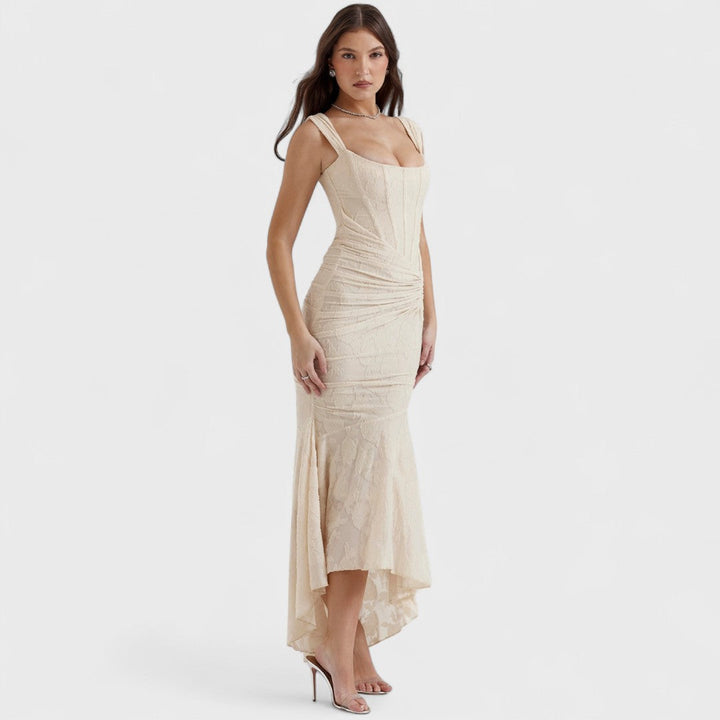 Carla | Vestido comprido de renda