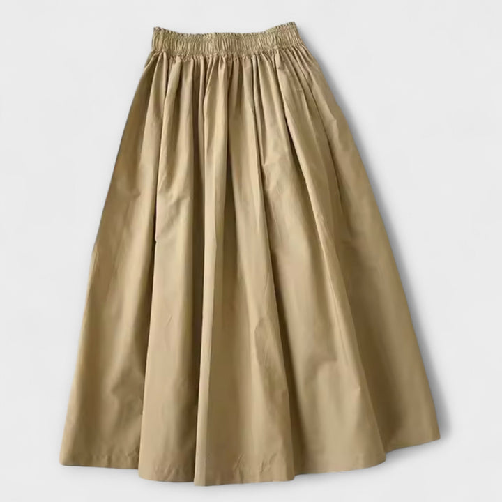 Serena – Saia A-Line com cintura alta