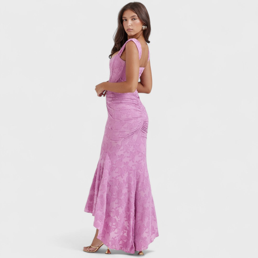 Carla | Vestido comprido de renda