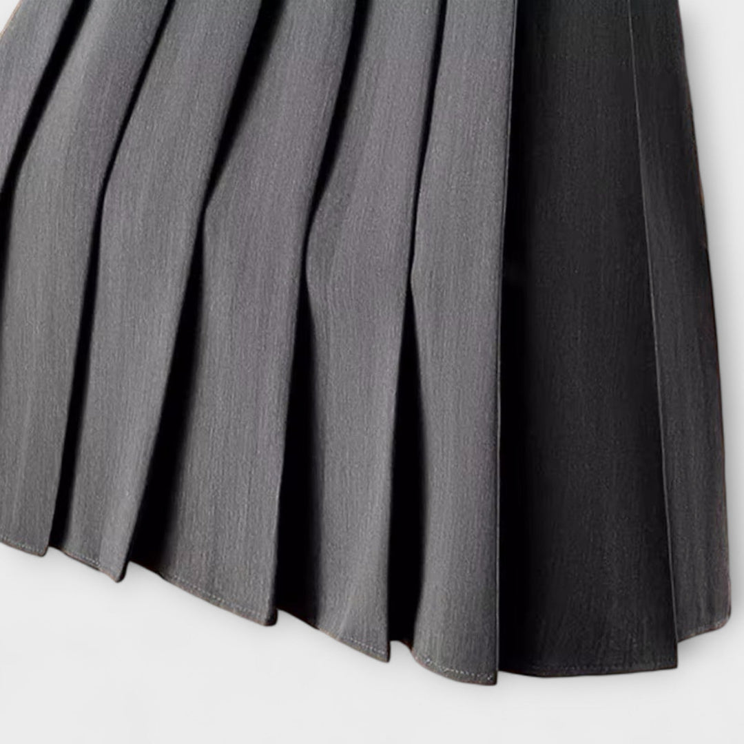 Stella – Saia plissada com cinto