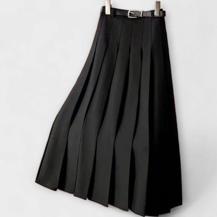 Stella – Saia plissada com cinto