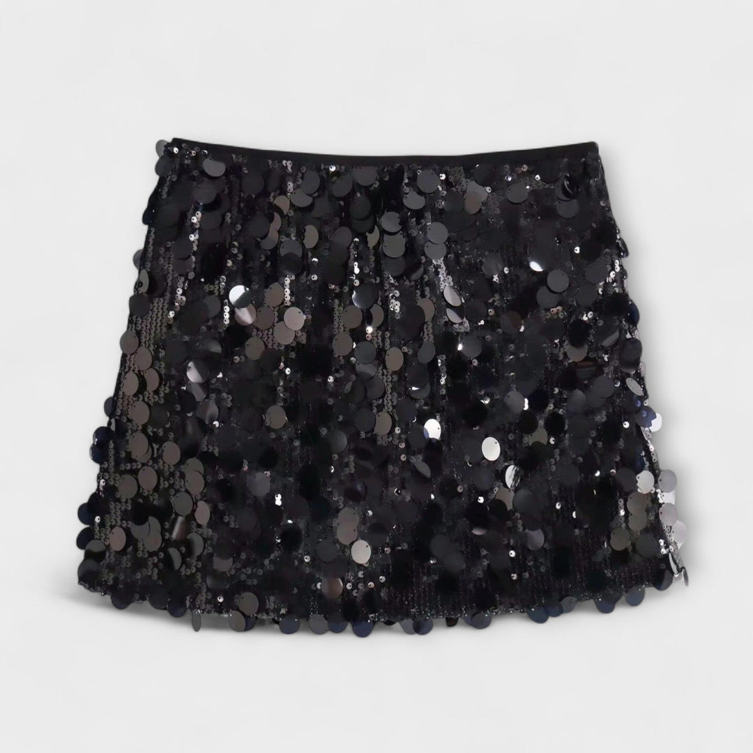 Sofia – Falda Mini de Lentejuelas