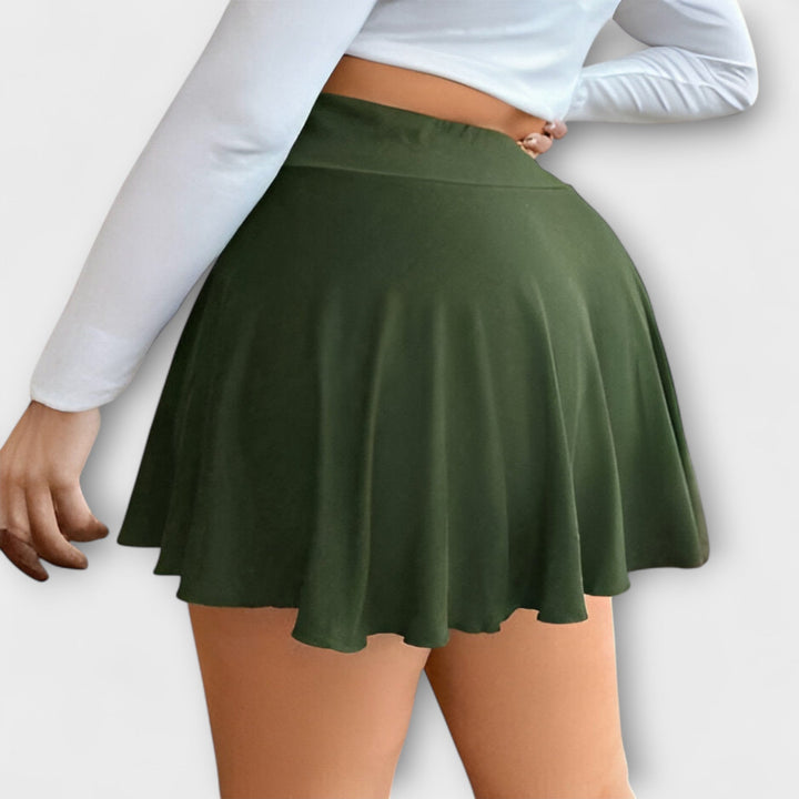 Gloria – Saia A-line de cintura alta