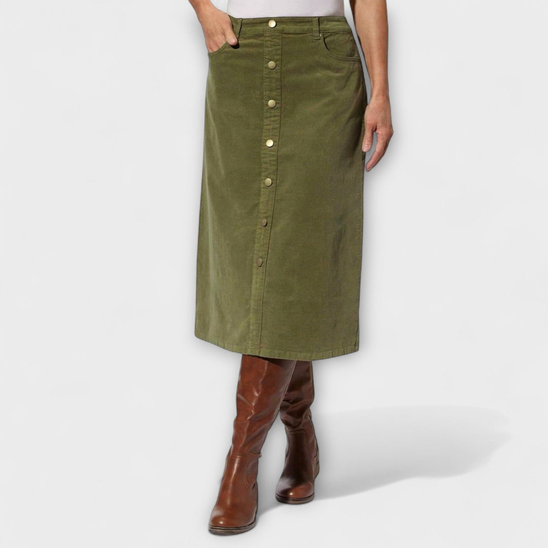 Cristina – Saia de veludo clássica