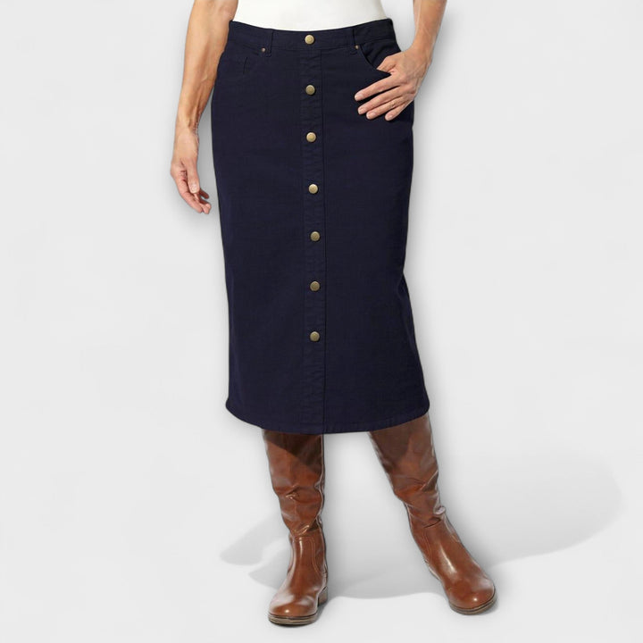 Cristina – Saia de veludo clássica