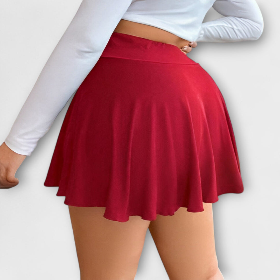 Gloria – Saia A-line de cintura alta