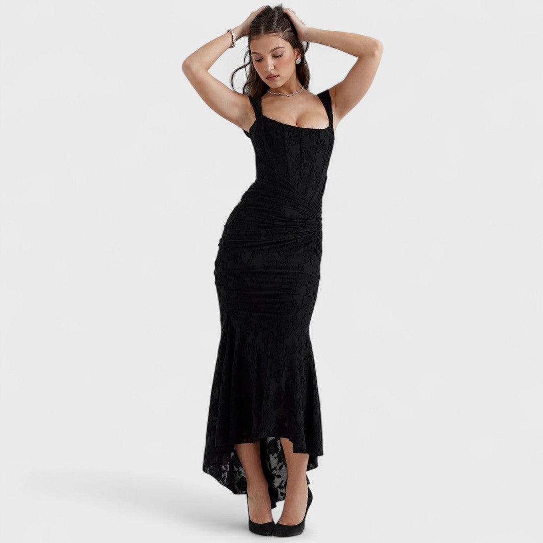 Carla | Vestido comprido de renda