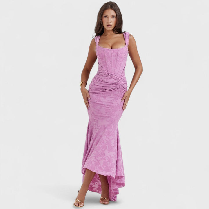 Carla | Vestido comprido de renda