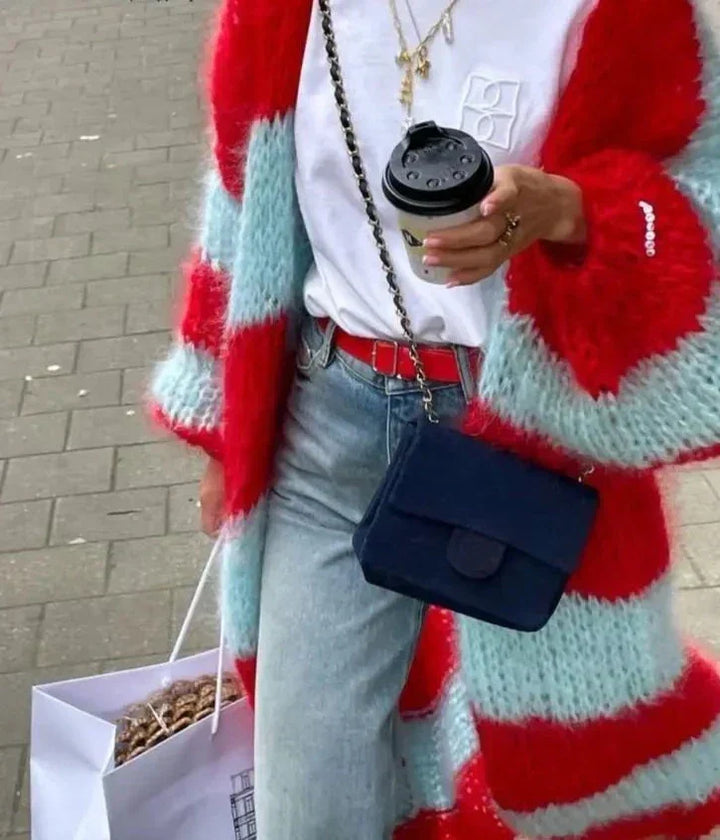 Stela | Casaco comprido de malha