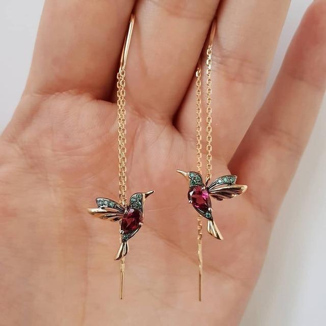 Joias - Brincos Colibri
