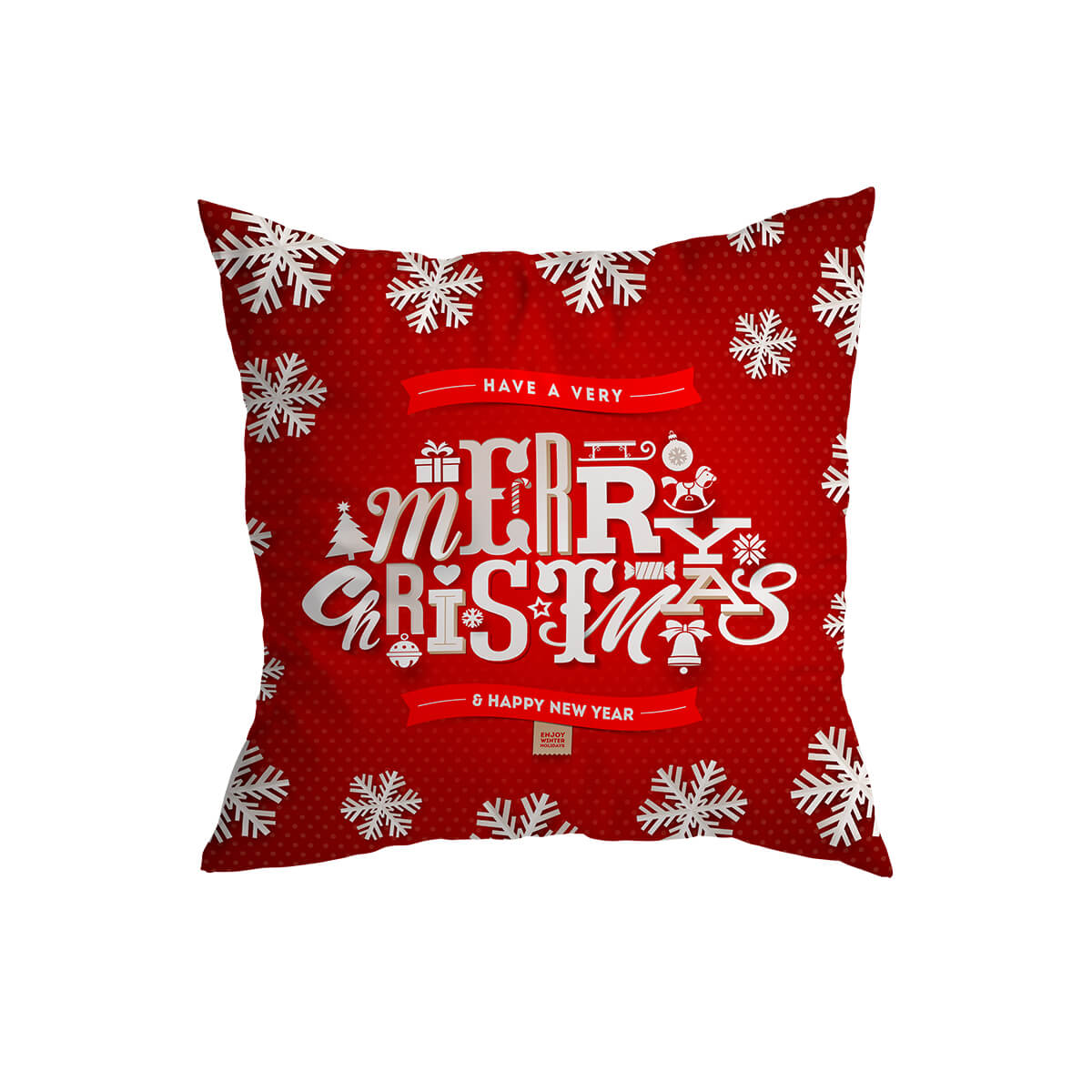 Capa de Almofadas Vermelhas de Natal