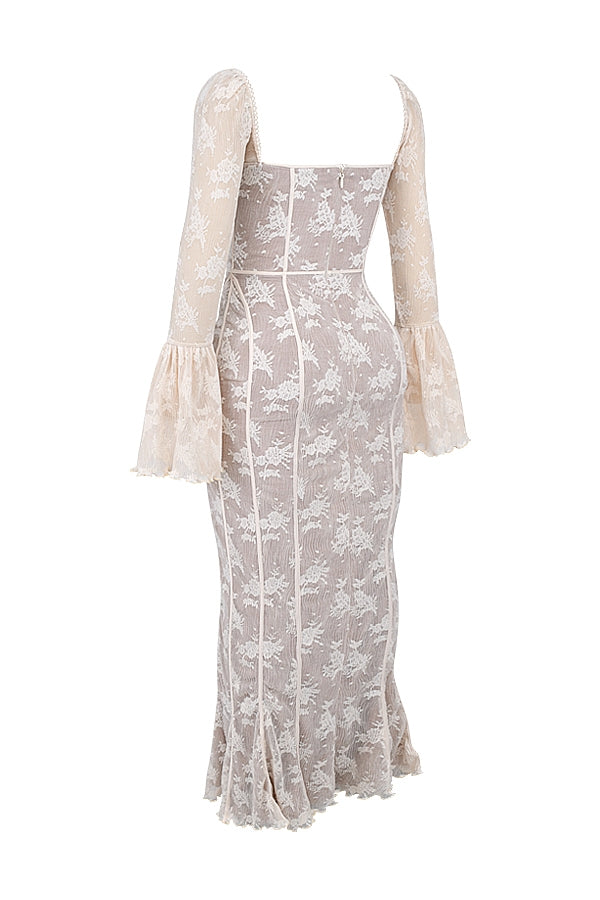 Alba | Vestido comprido de renda