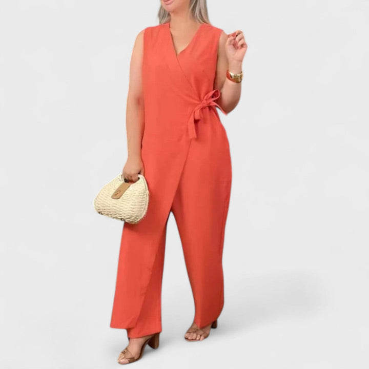 Inês | Elegante macacão com decote em V