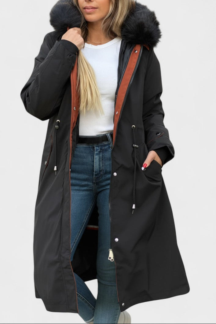 Gilda | Casaco Comprido com Capuz