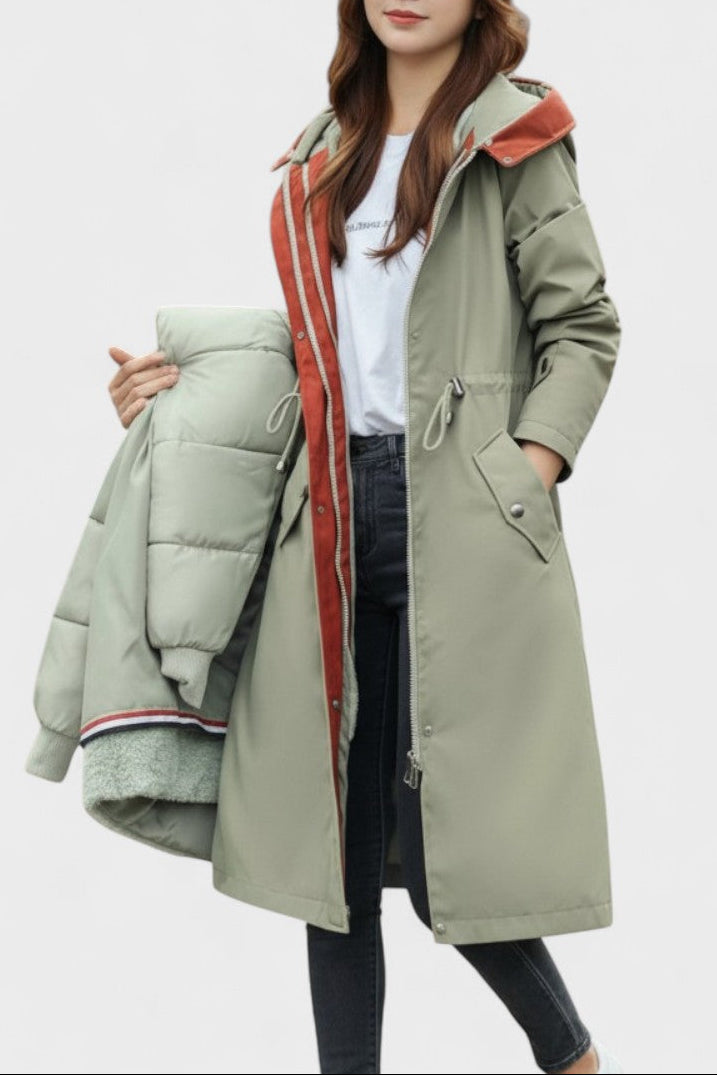 Gilda | Casaco Comprido com Capuz