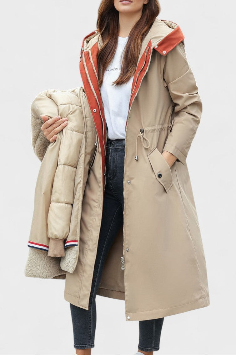 Gilda | Casaco Comprido com Capuz