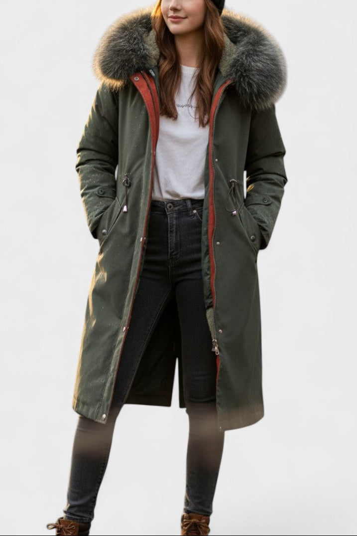 Gilda | Casaco Comprido com Capuz